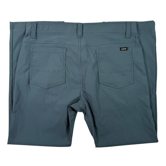 Prana Brion Mens 34x28 Blue Standard Fit Straight Leg Hiking Pants - Picture 7 of 14